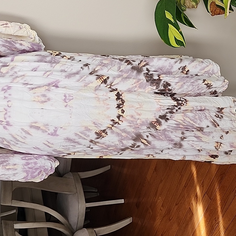 Young Fabulous &Broke Asymeteic Faux Wrap Tie Dye Dress Size Medium EUC - Picture 8 of 11